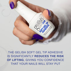 Gelish sello molecular reforzado para unión duradera sin levantamiento.