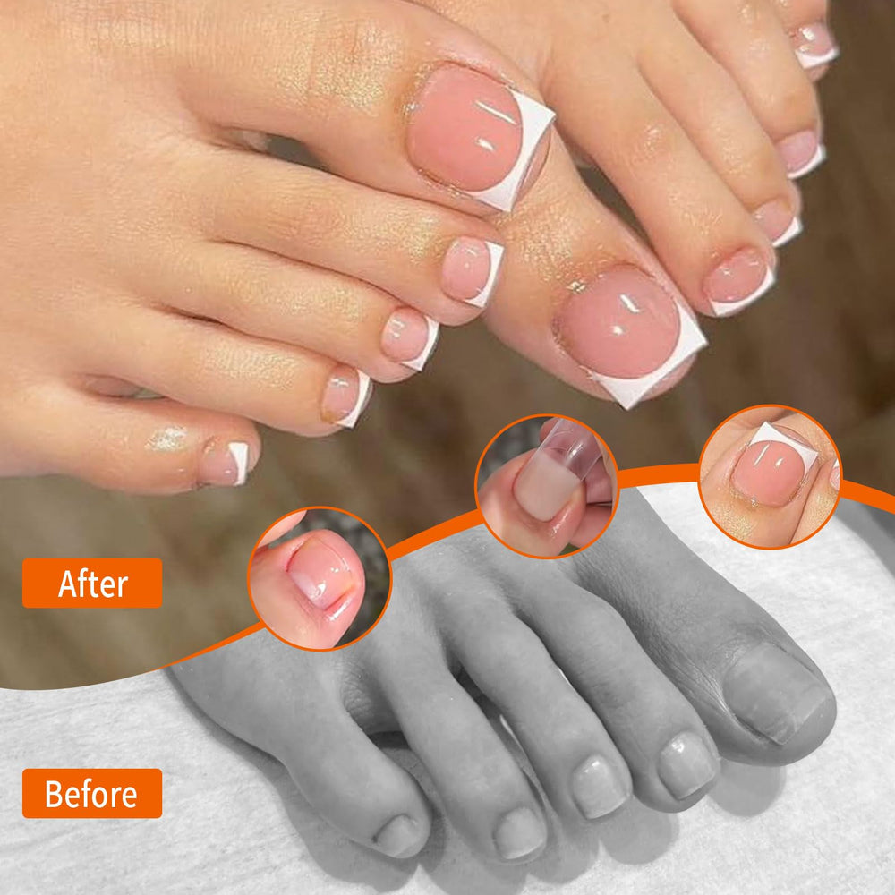 GELLAKTIK: aplicación fácil de las formas para uñas de los pies.