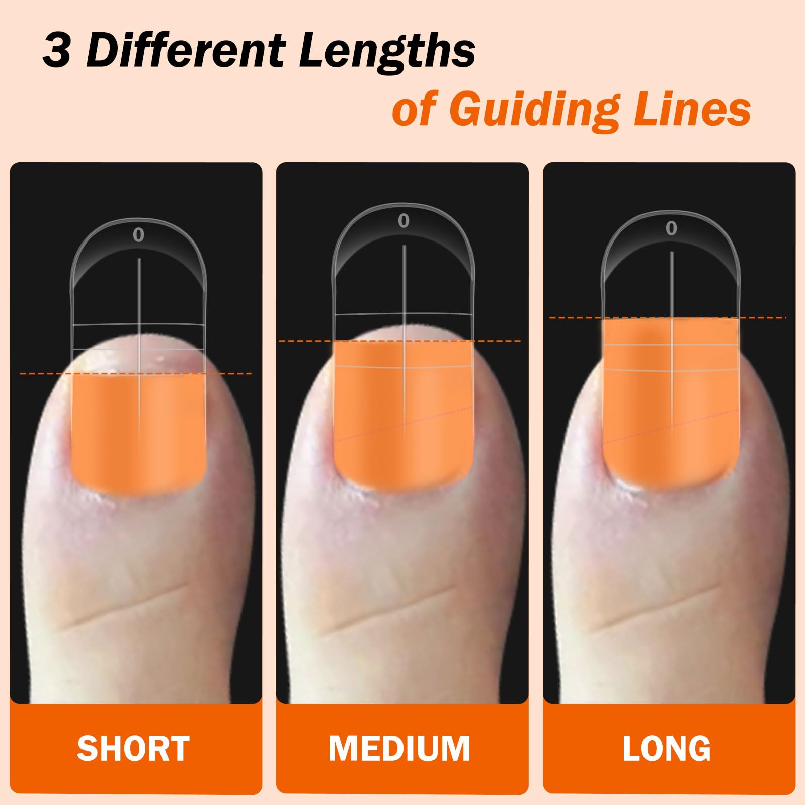 GELLAKTIK: formas reutilizables de ABS para uñas de los pies.