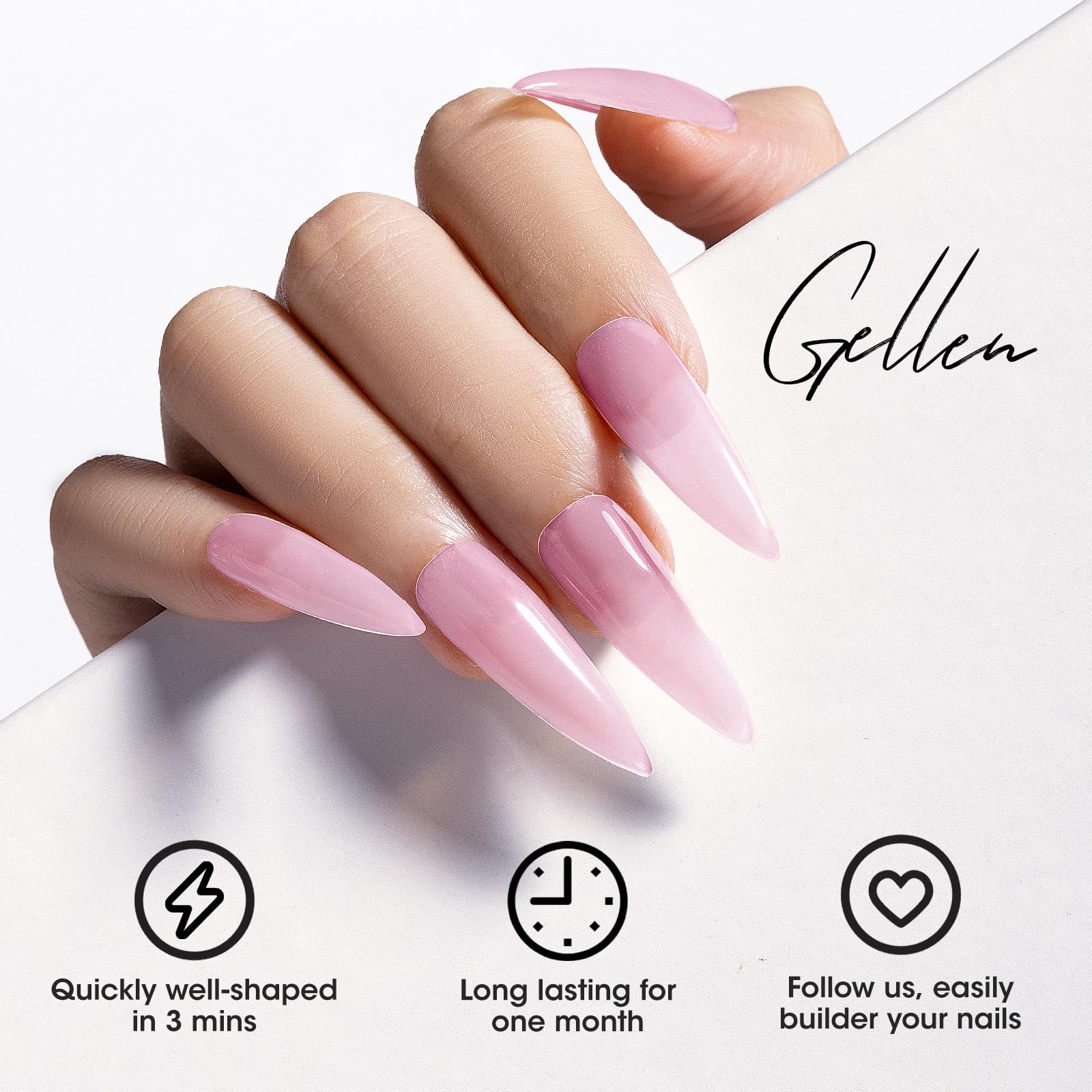 Gellen Builder Gel Kit incluye solucion deslizante para facilitar la aplicación