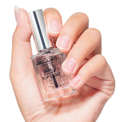 GELLEN Capa Superior Brillo 60 Segundos sobre uñas, acabado cristalino y profesional.