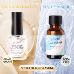 GELLEN primer de uñas, base sin ácido para aplicación suave.