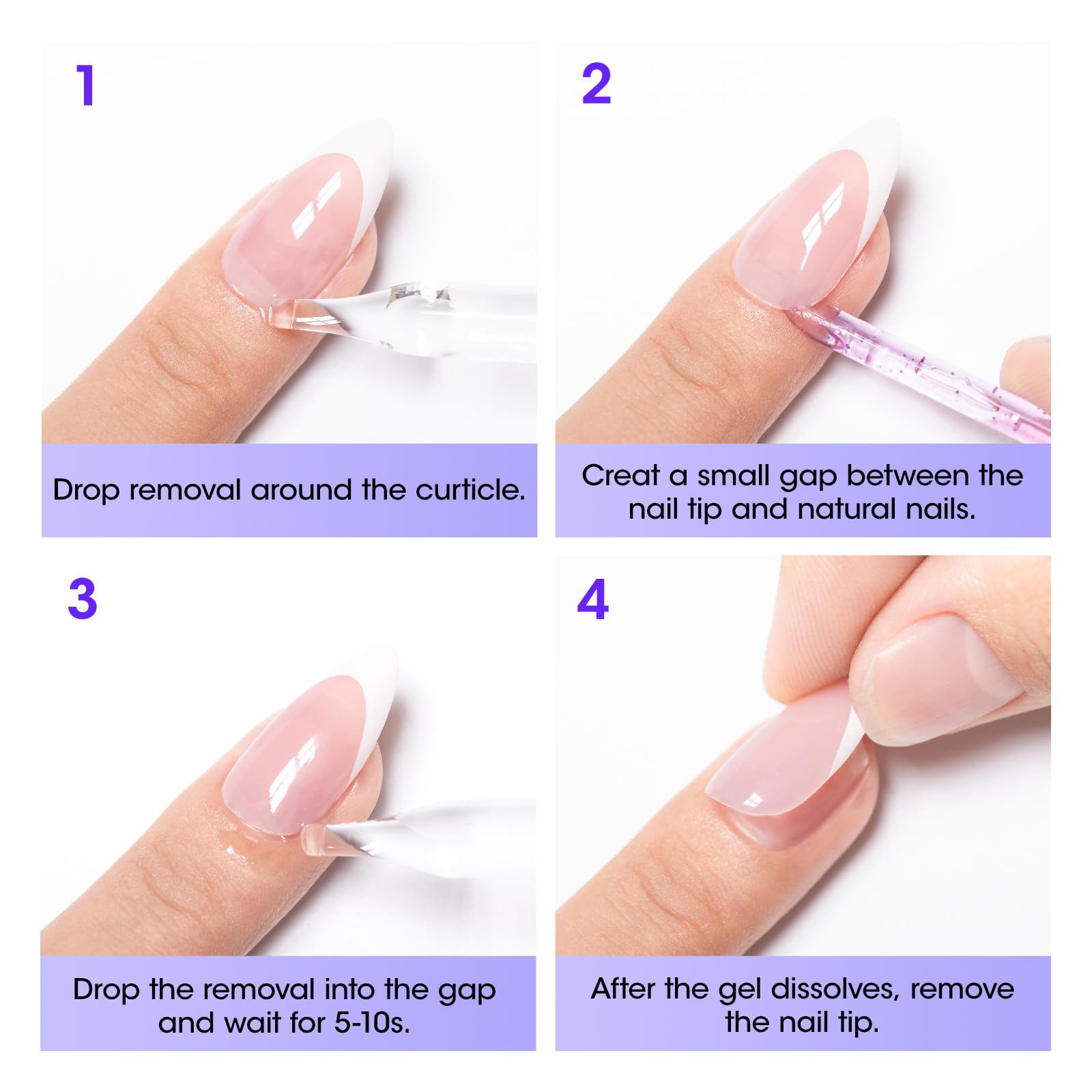 Gellen removedor, instrucciones simples para retirar uñas postizas