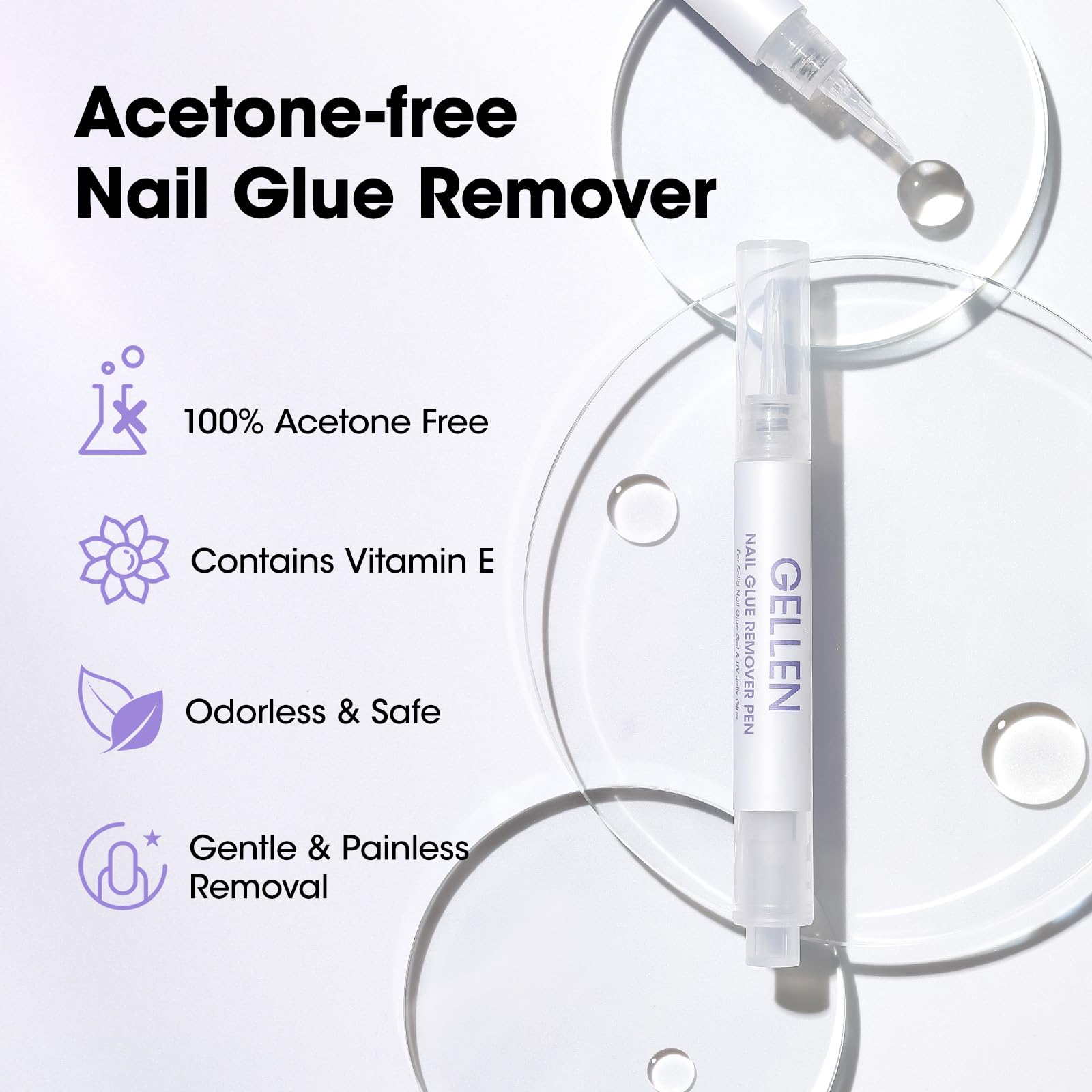 GELLEN removedor con vitamina E para nutrir uñas tras retirada.