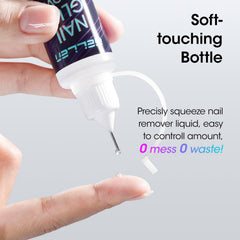 GELLEN Remover con tapa de silicona evita fugas durante el uso.