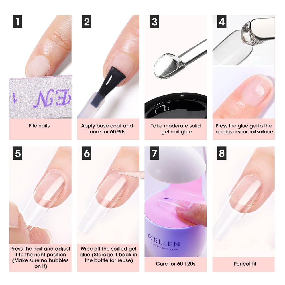 GELLEN set de dos unidades, regalo ideal para amantes del arte de uñas.
