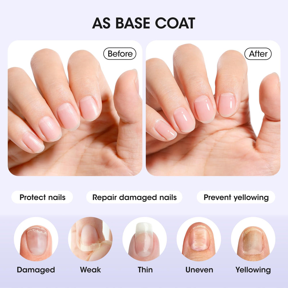 GELLEN fórmula transpirable antiamarilleo para uñas limpias.