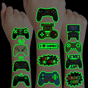 Tatuajes temporales luminosos Generic, paquete de 96 piezas para fiestas infantiles