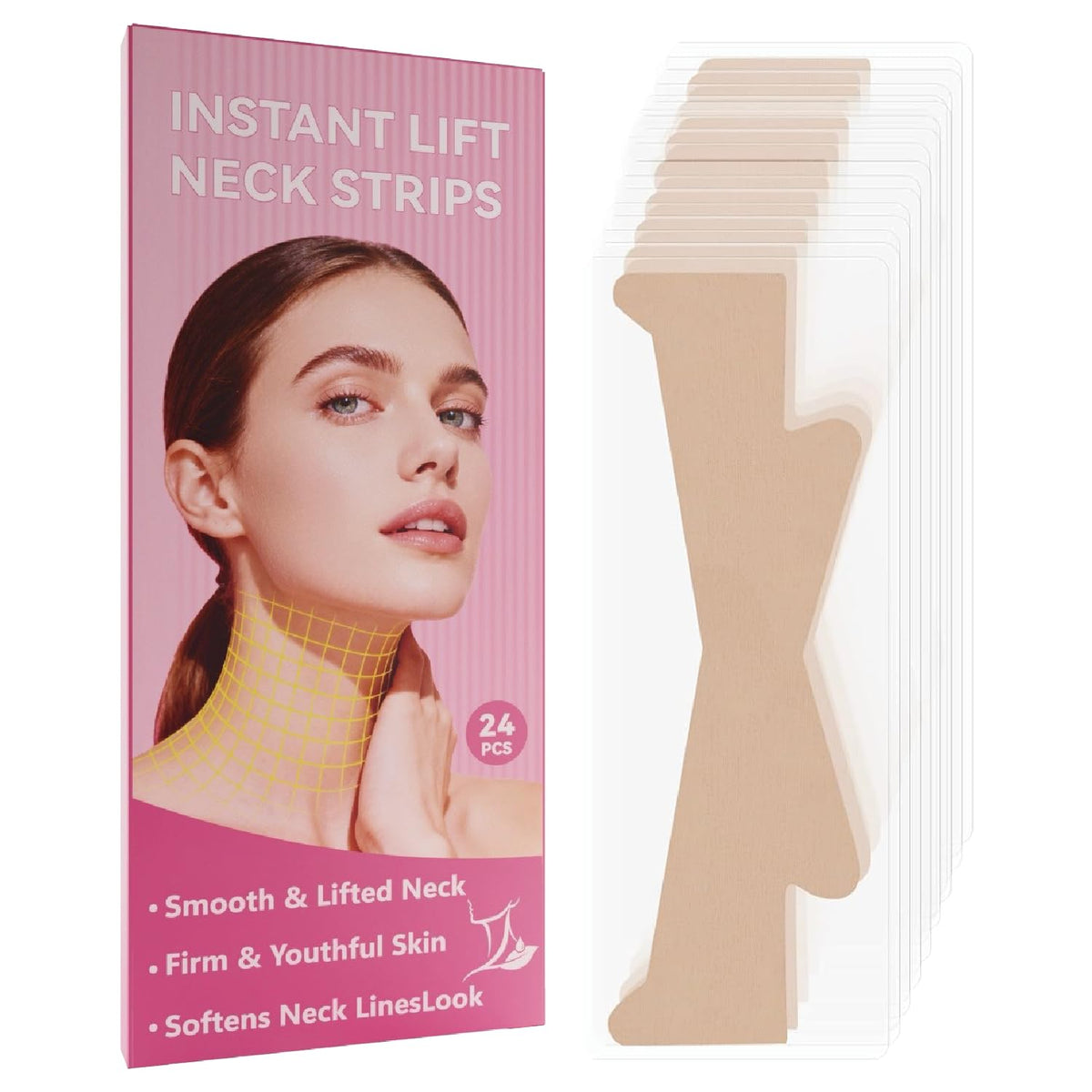 Generic Cinta levantamiento cuello invisible, lifting suave que define el contorno.