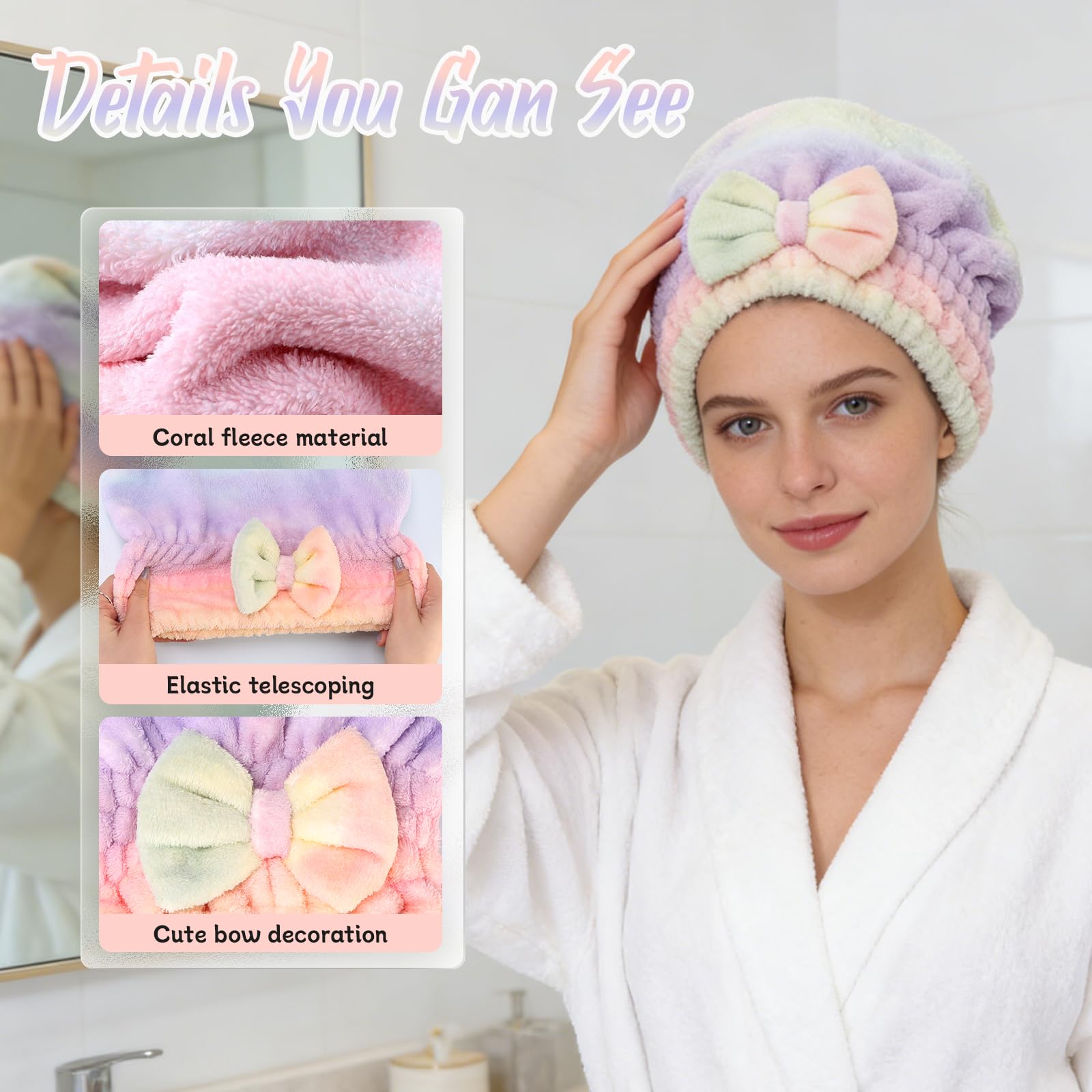 Generic toalla suave para cabello frágil y teñido