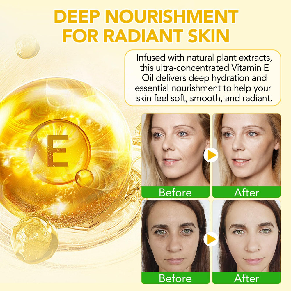 Aplicación nocturna de Vitamina E en rostro con Generic, mejora la textura