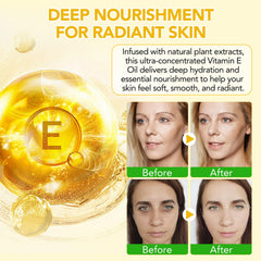 Aplicación nocturna de Vitamina E en rostro con Generic, mejora la textura