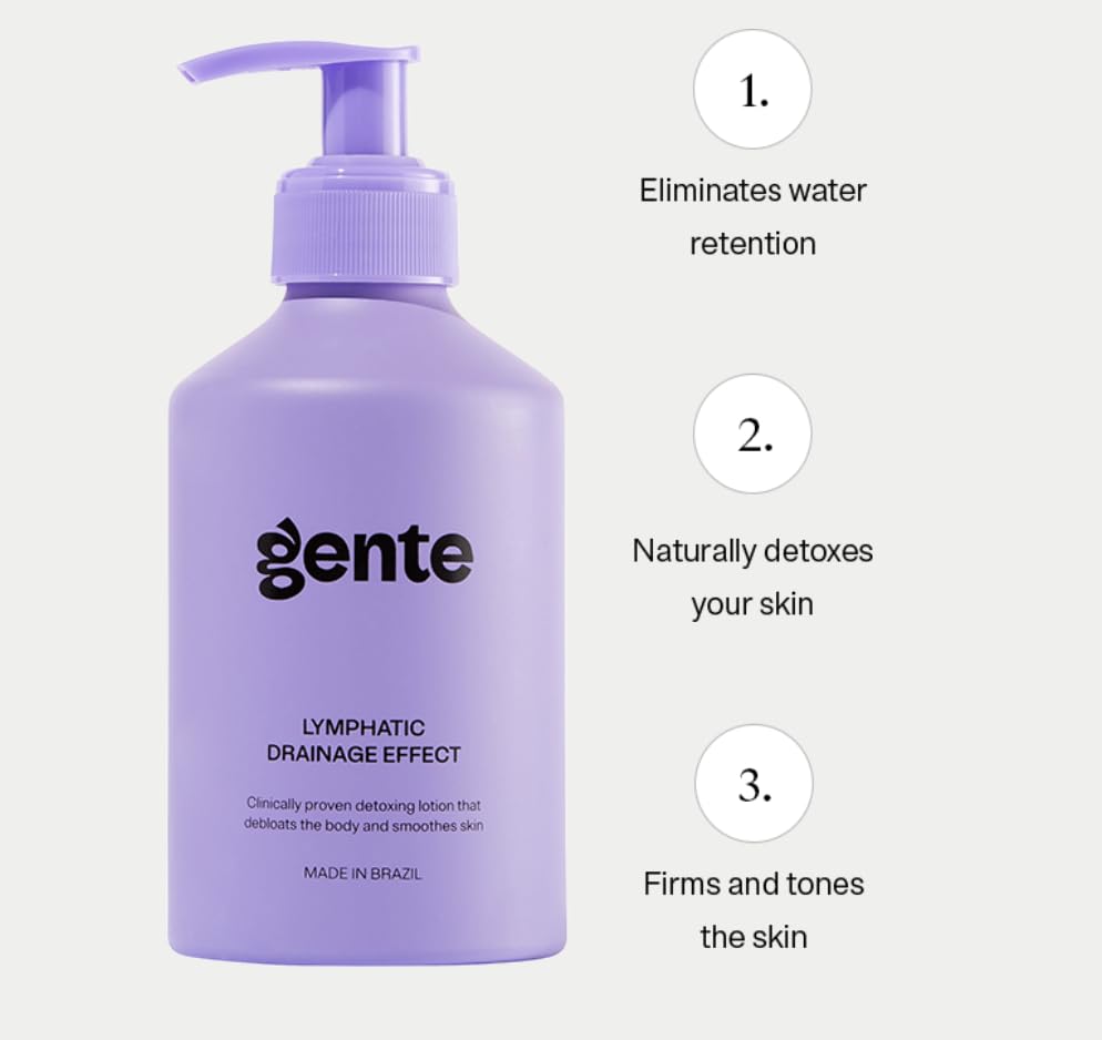 GENTE BEAUTY crema drenaje linfático brillo y hidratación.