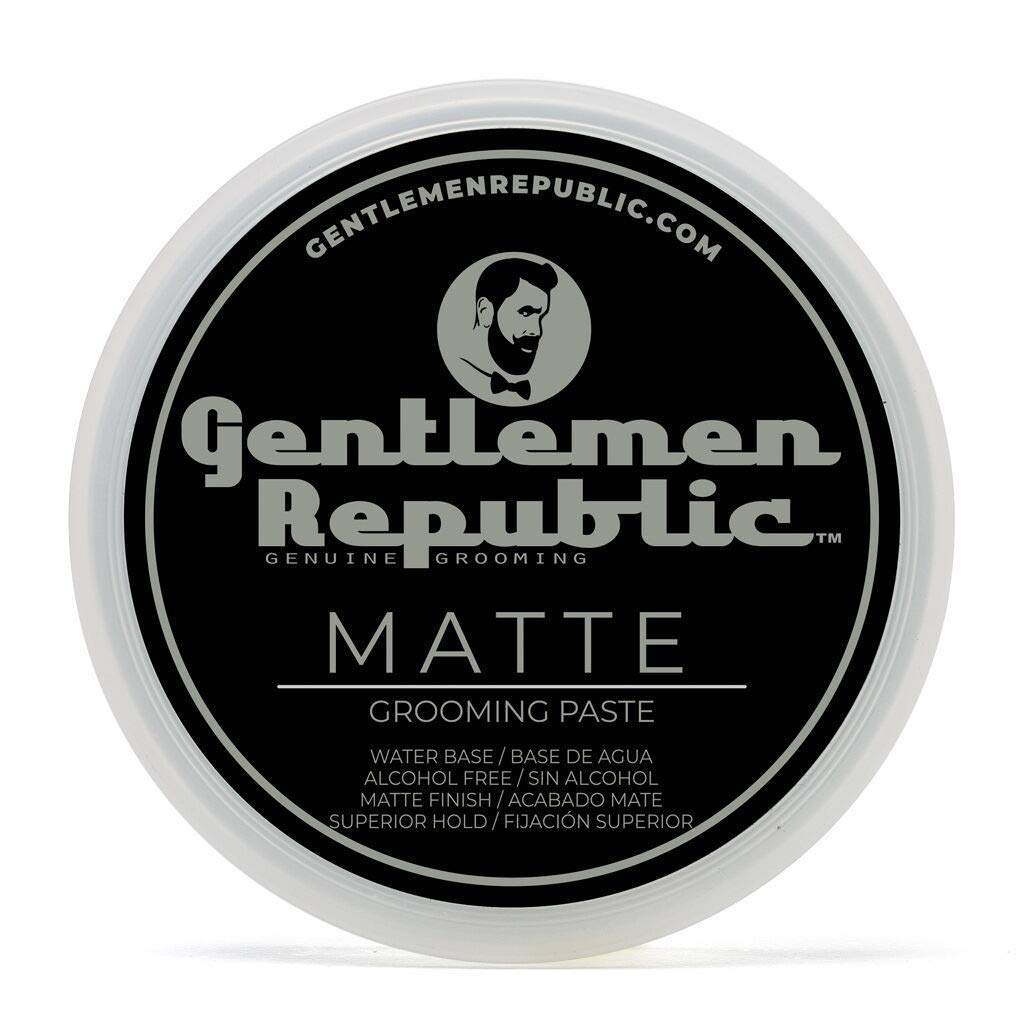 Gentlemen Republic Pasta Mate en envase 8oz para acabado natural y duradero