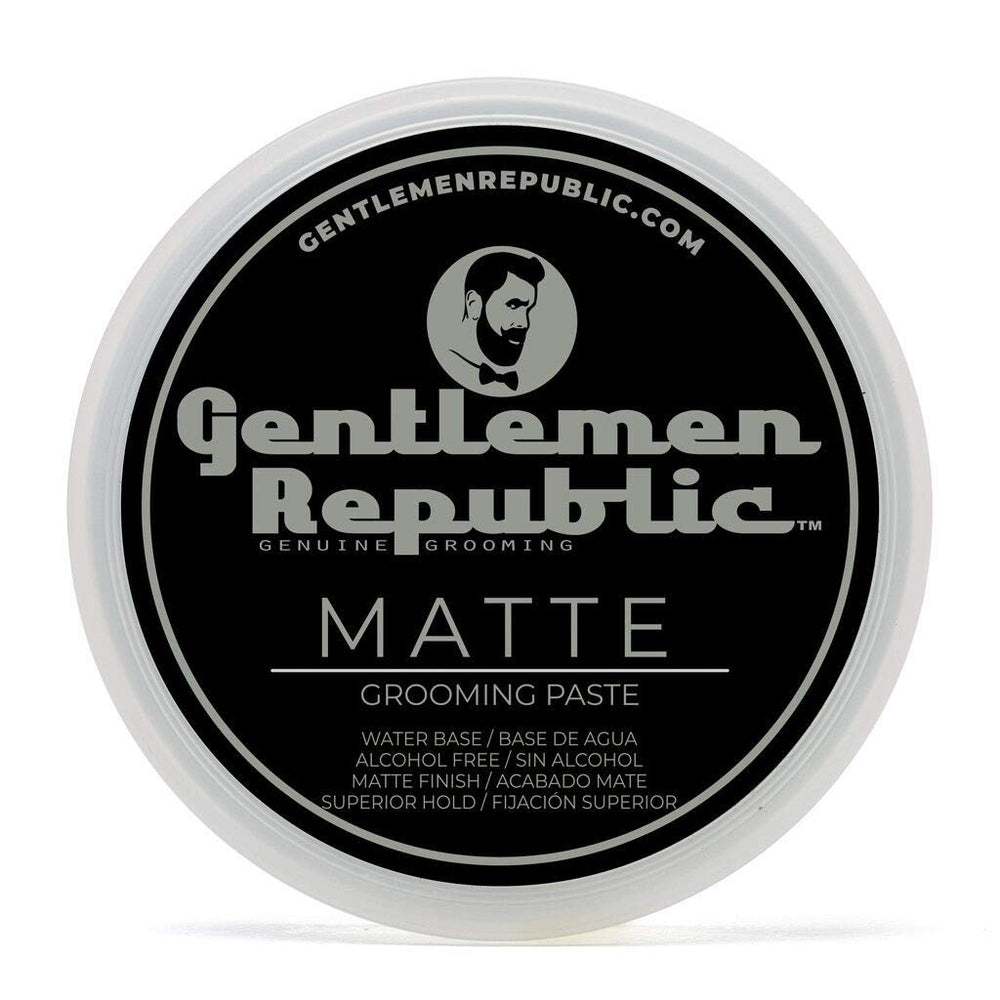 Gentlemen Republic Pasta Mate en envase 8oz para acabado natural y duradero