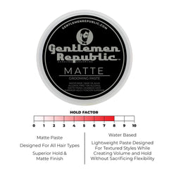 Textura ligera de Gentlemen Republic Pasta Mate para volumen sin grasa