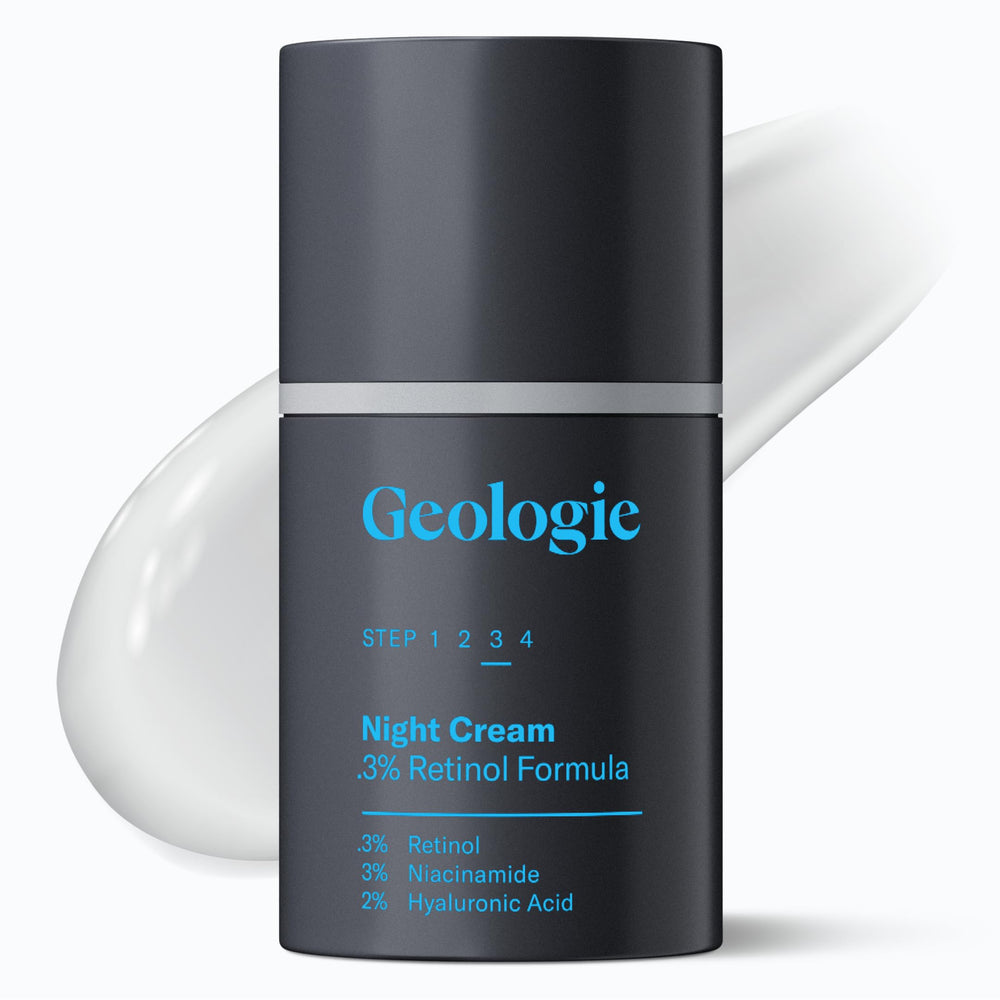 Geologie crema nocturna con retinol en tubo para renovación de piel nocturna