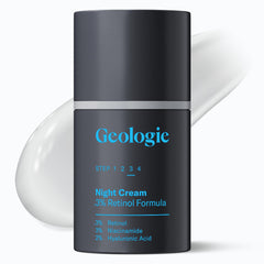 Geologie crema nocturna con retinol en tubo para renovación de piel nocturna