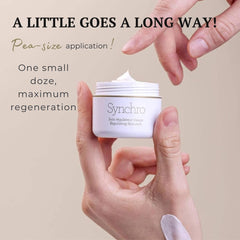 Con Synchro Crema de Gernetic, aplicación suave que se absorbe rápido.