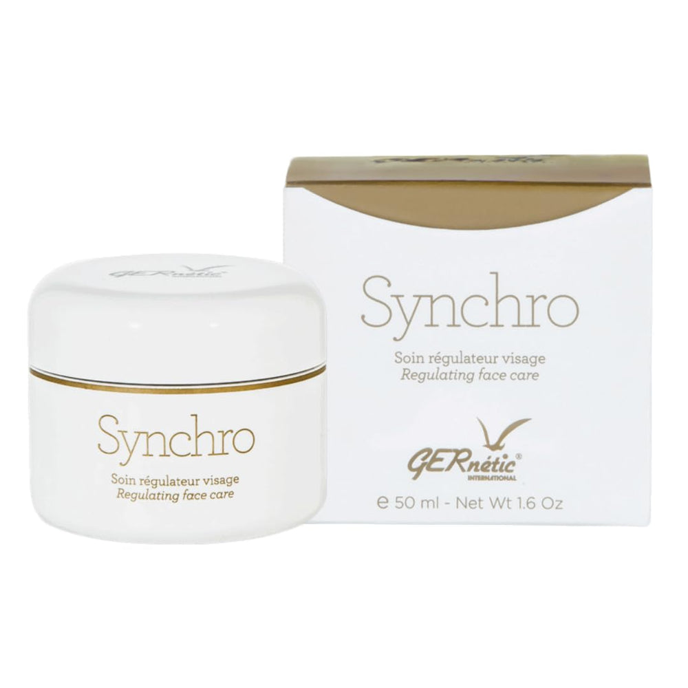 Gernetic Synchro Crema regula el rostro y nutre la piel.