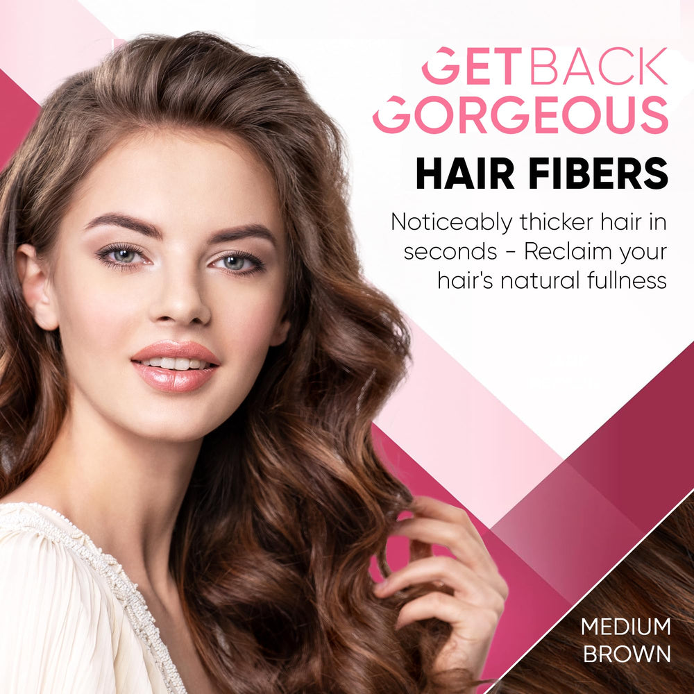 GBG fibras capilares aplicadas en raíces para un look compacto y natural.