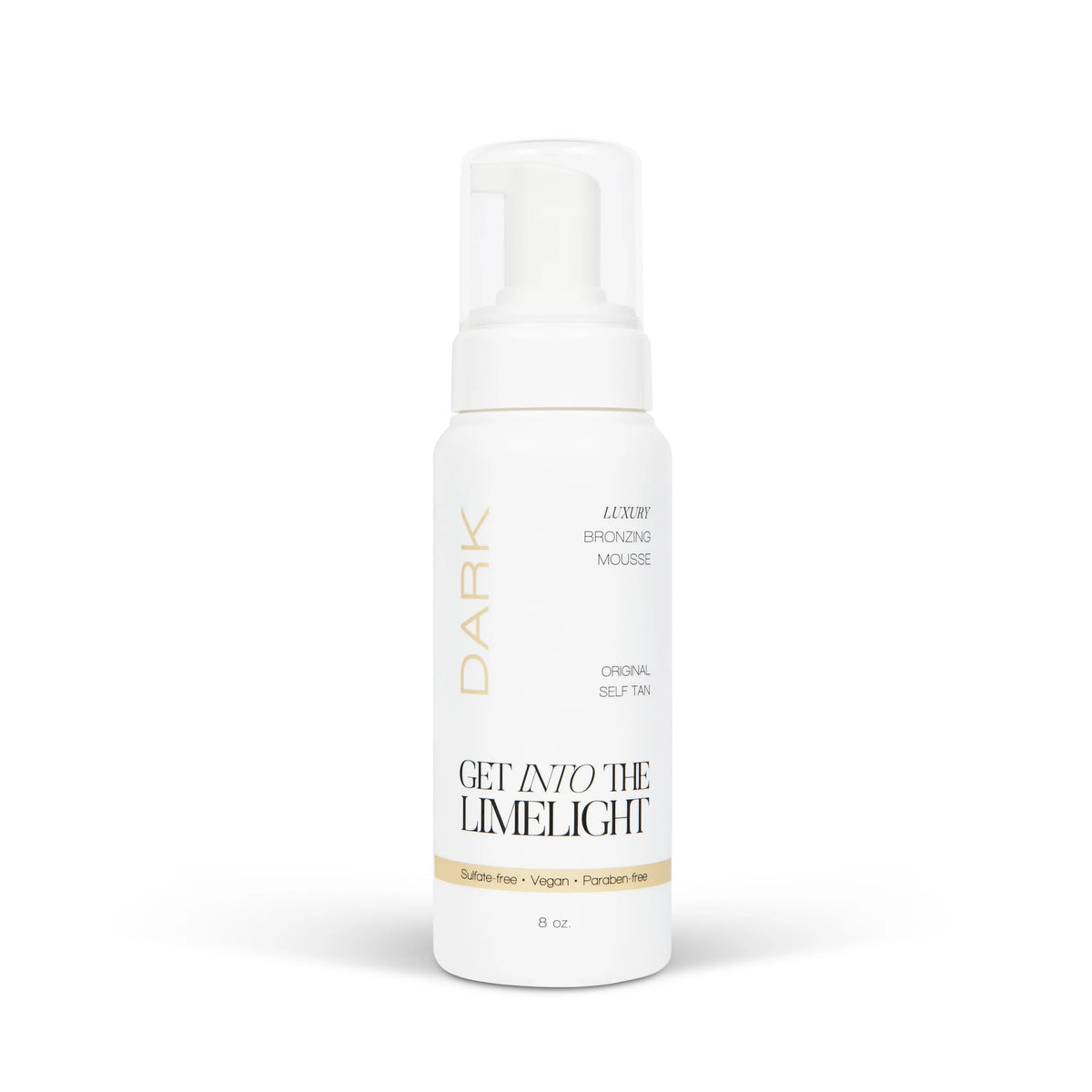 Get Into The Limelight: botella bronceador oscuro con tono visible para aplicación precisa.