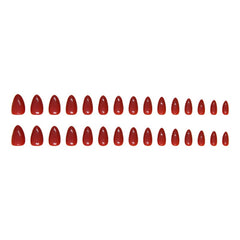 Pegatinas jelly geyakal para decorar uñas rojas en casa