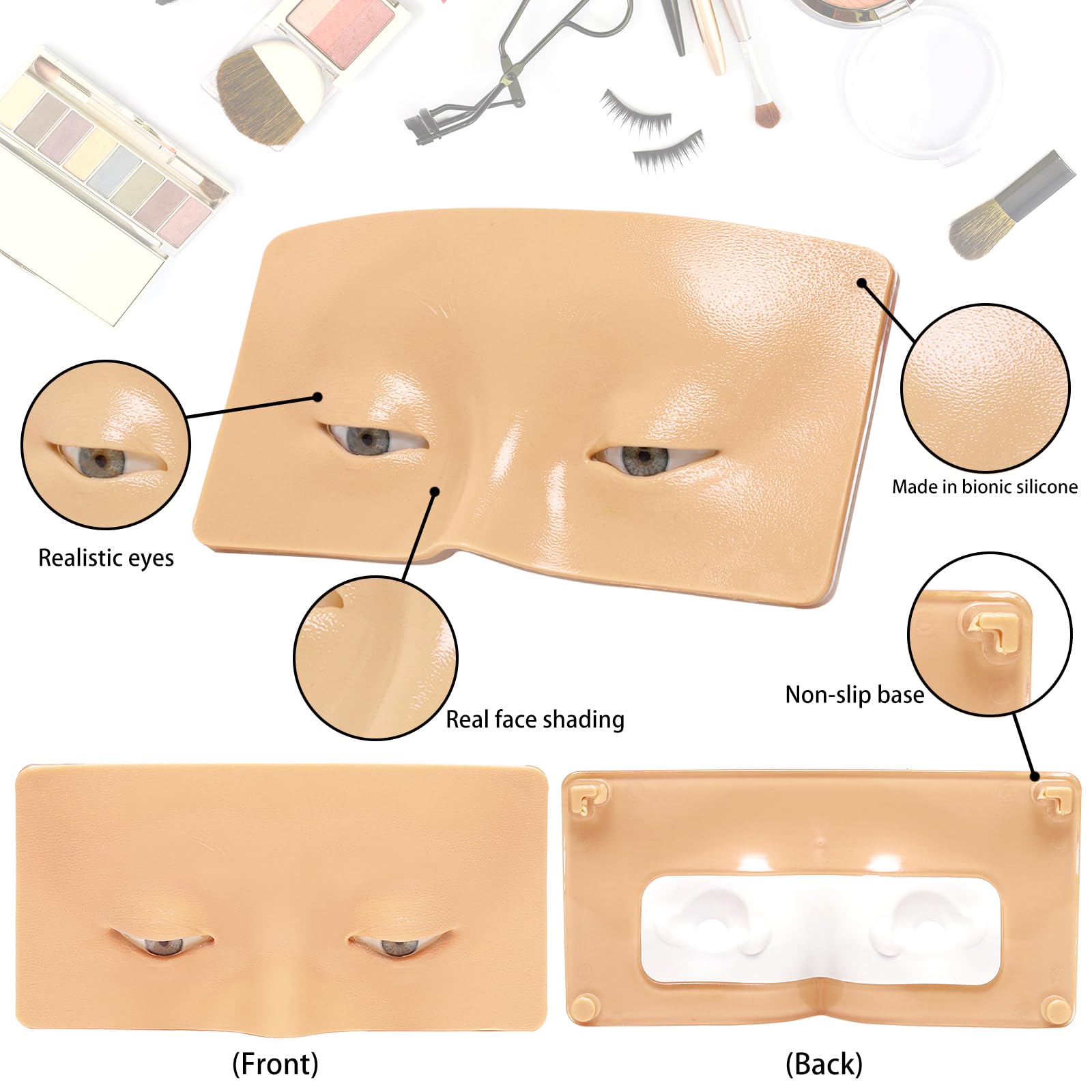 GFPGYQ clips cejas para fijar trazos y practicar simetría facial.