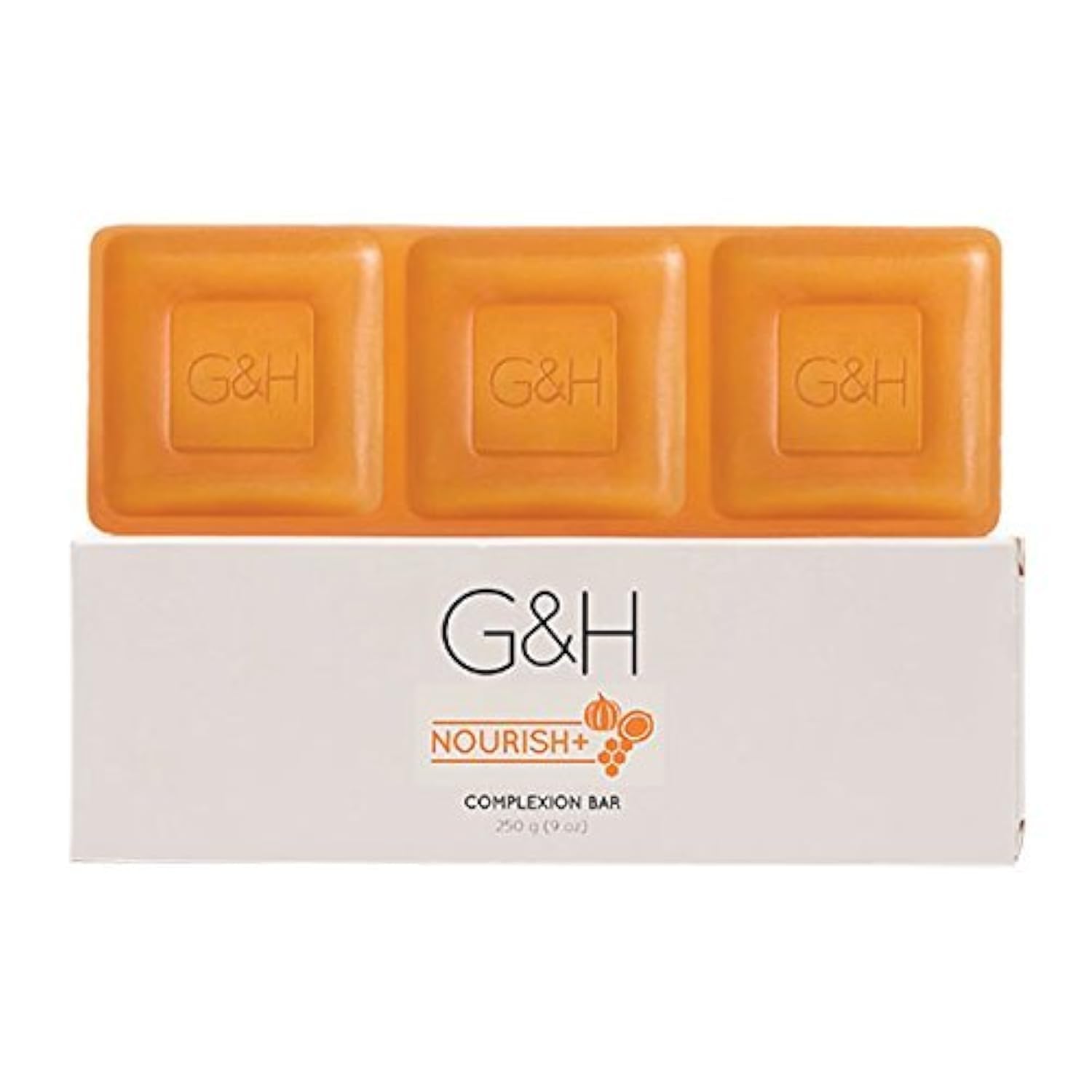 G&H Nourish+ Jabón en barra, barra de jabón que limpia suavemente y cuida la piel.