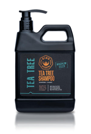 GIBS champú de árbol de té en bote de 33 oz para ducha vigorizante