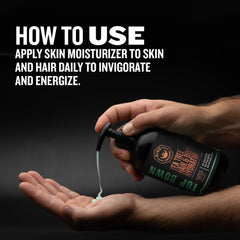 Aplicación suave sin residuos en cabello y piel.