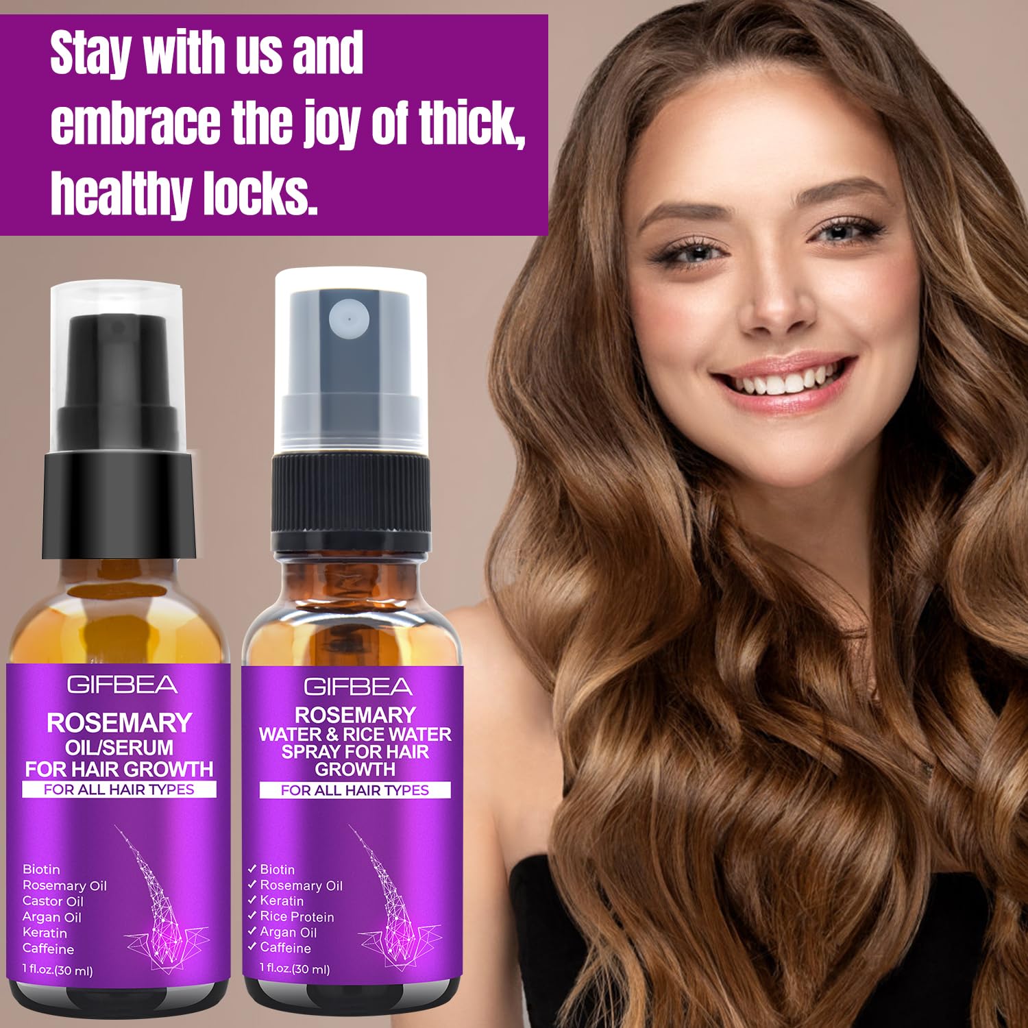 GIFBEA kit de cuidado diario para cabello de hombres y mujeres.