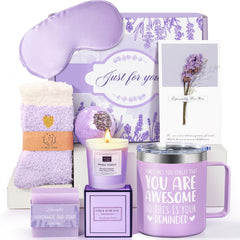 GiftPeak cesta spa lavanda, experiencia relajante para un regalo especial.