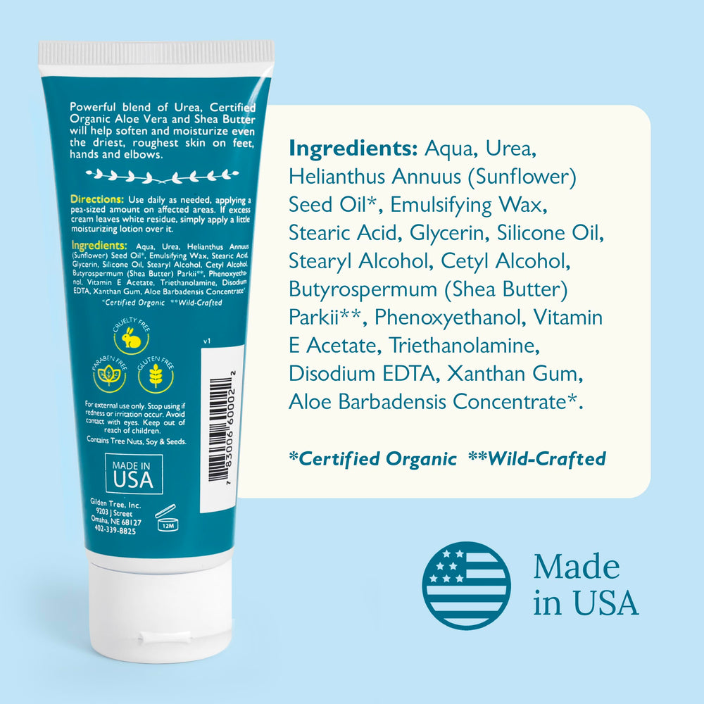 GILDEN TREE crema Urea 40% fácil de aplicar diariamente.