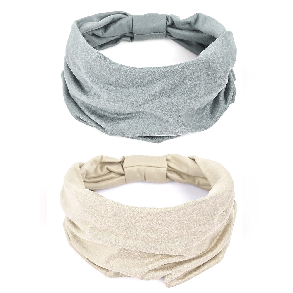GiLi banda amplia para mujer gris claro, absorbente y cómoda para entrenamiento.