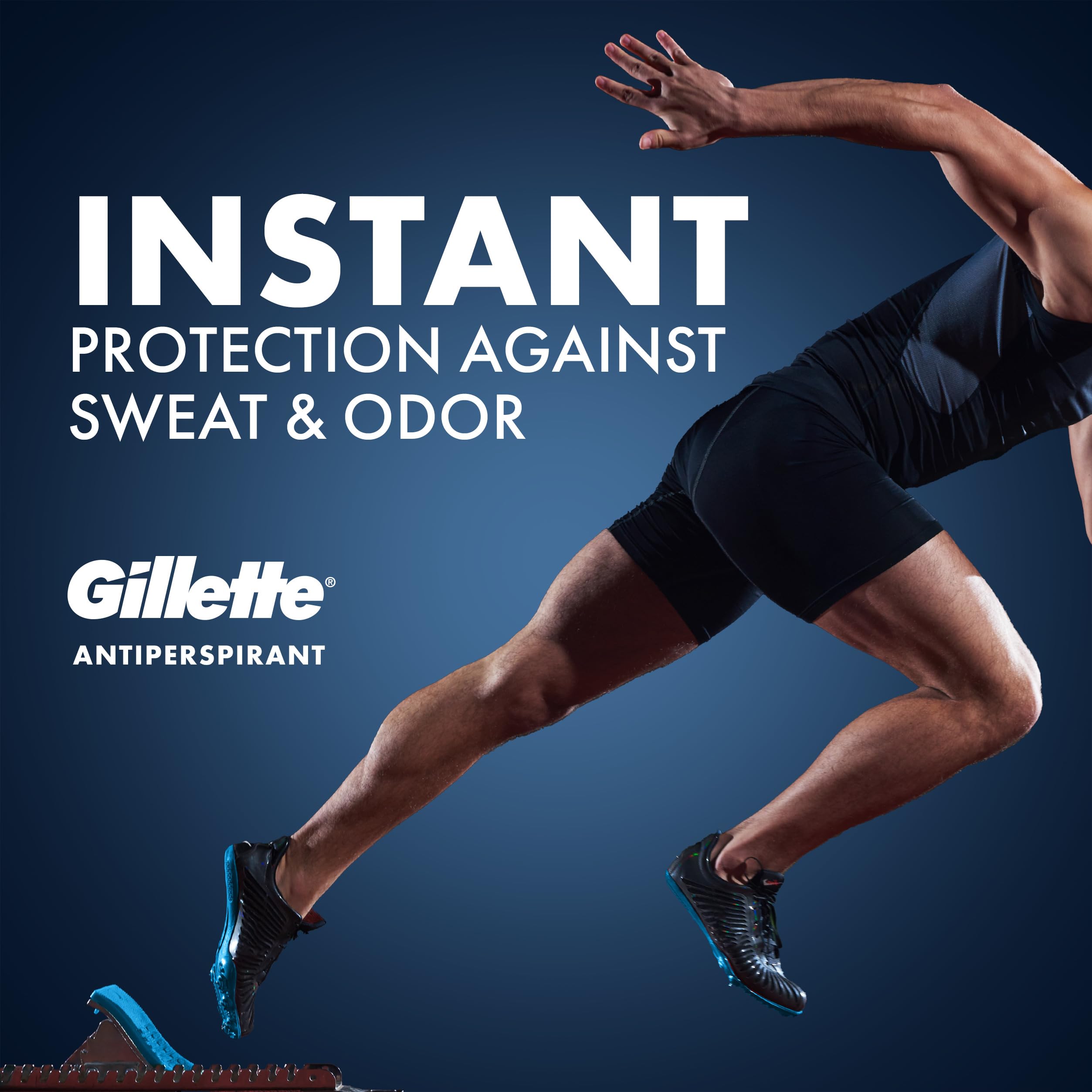 Gillette antitranspirante con vitamina E cuida la piel durante la aplicación.