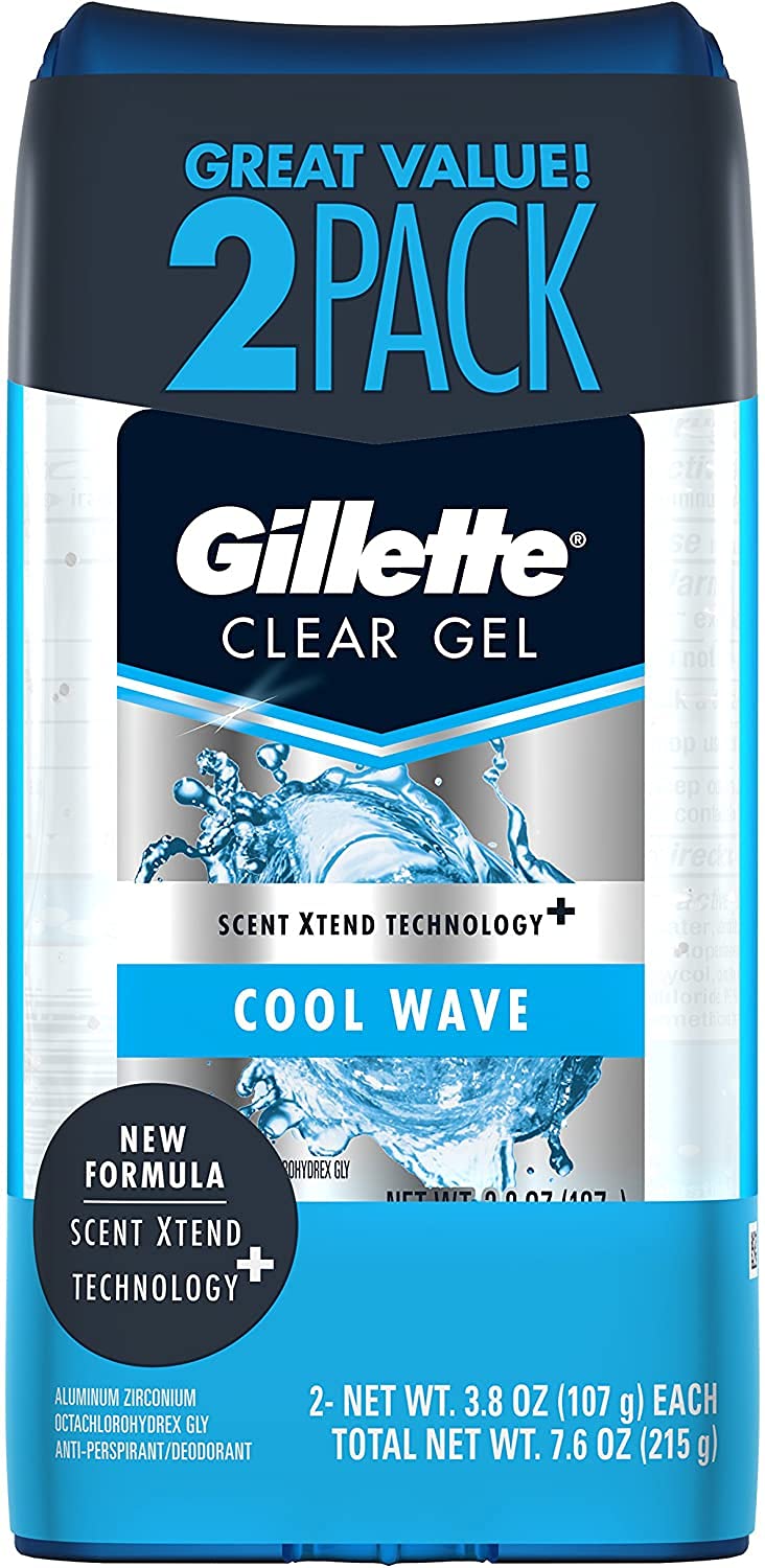 Gillette Endurance antitranspirante gel claro en botella, protección invisible.