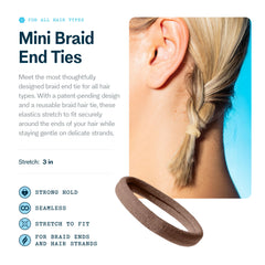 GIMME bandas de nylon y elastano para trenza con elasticidad duradera.