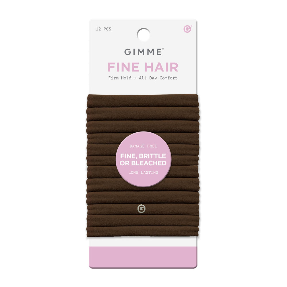 GIMME Beauty lazo elástico para cabello fino, sin dentado, sujeción suave para todo el día.