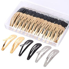 Pinzas Gingbiss doradas de 2 pulgadas para peinados duraderos.