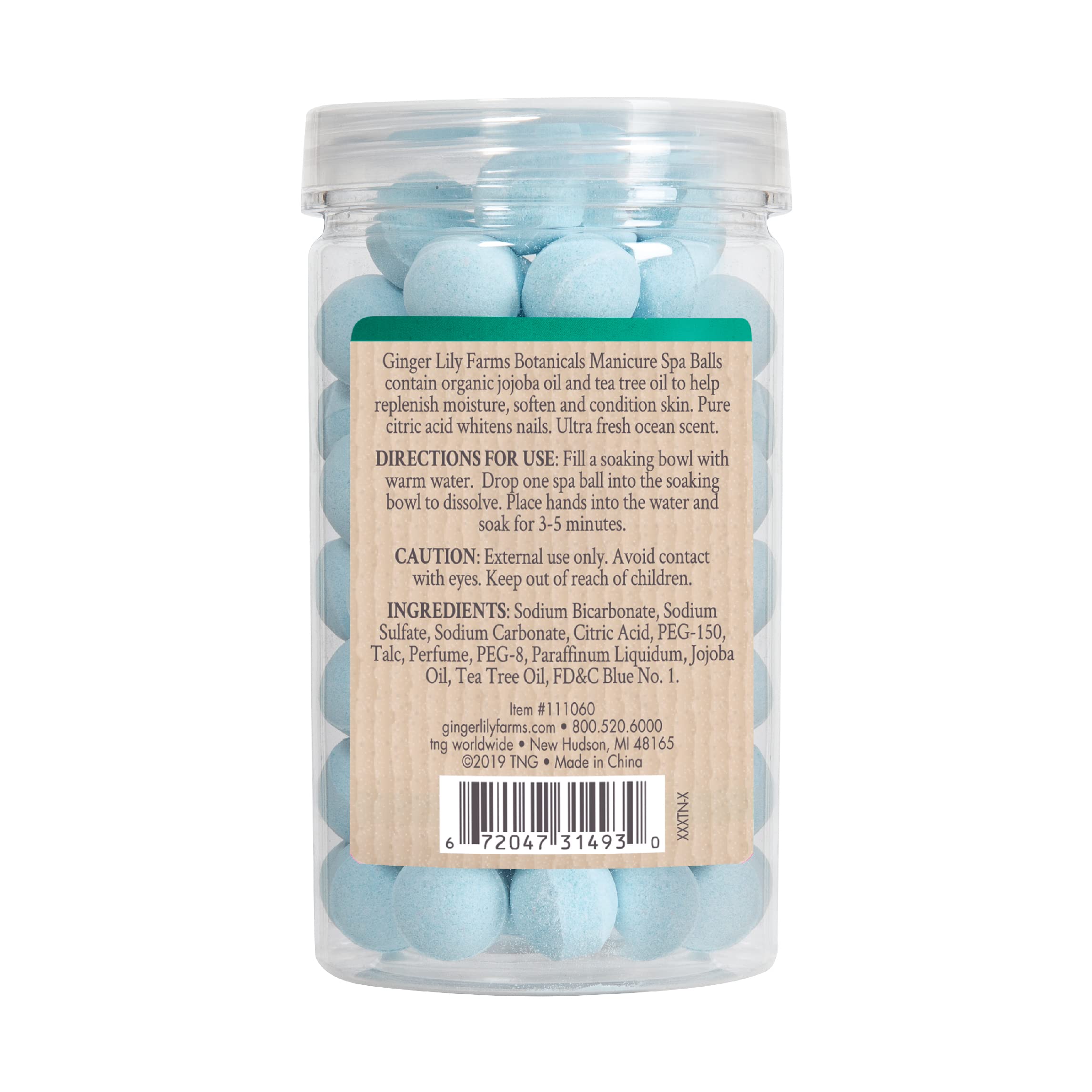 Ginger Lily Farms Botanicals Océano con aceite de jojoba orgánico para hidratar la piel.