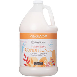 Ginger Lily Farms Botanicals Coco Mango, acondicionador en botella para hidratación ligera.