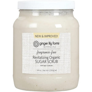 Ginger Lily Farms Botanicals exfoliante de azúcar orgánico, exfoliación suave para piel sedosa.
