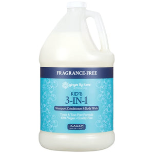 Ginger Lily Farms Botanicals Niños 3-en-1 champú en botella de 1 galón para uso familiar