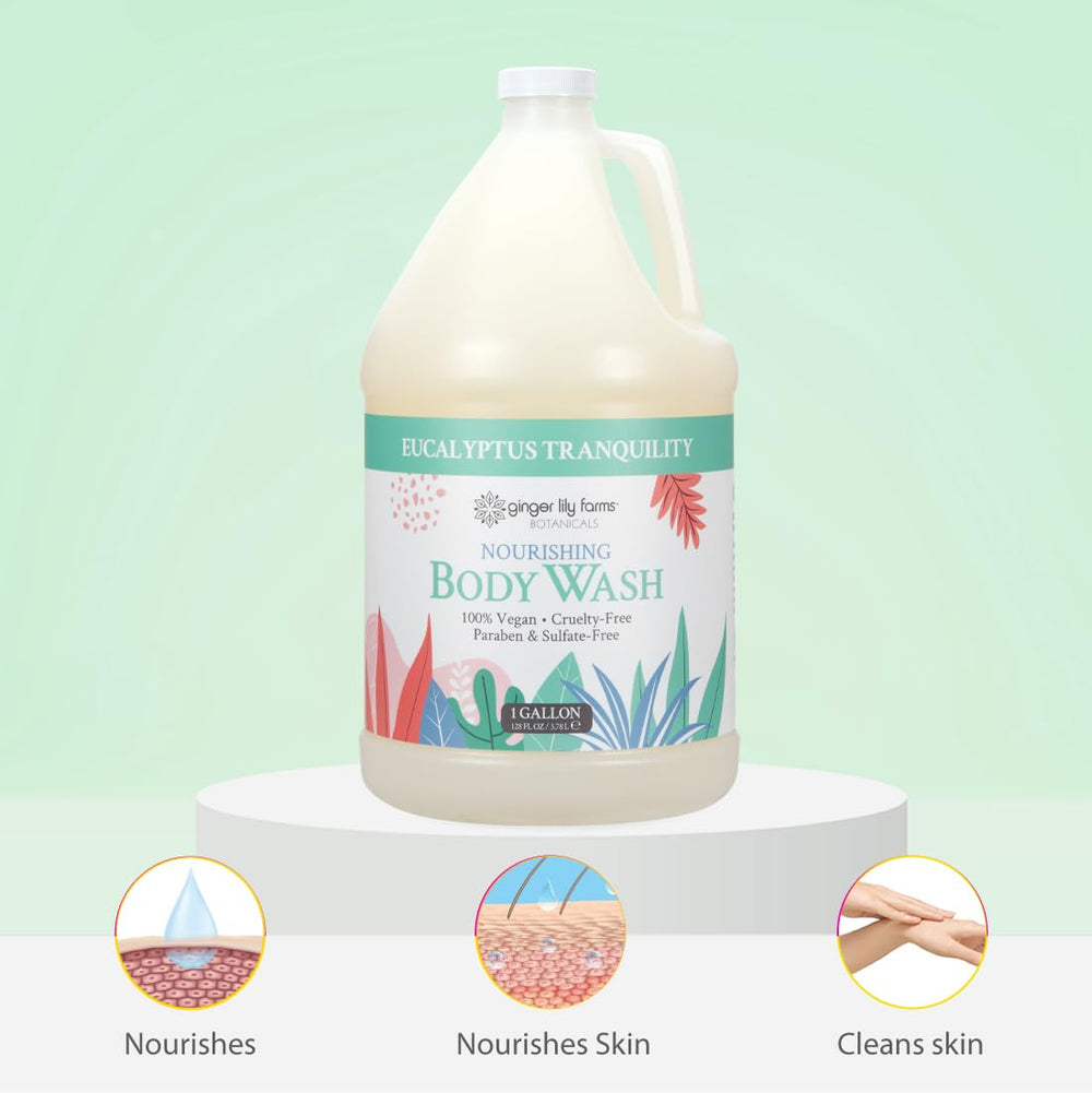 Ginger Lily Farms Botánicos Ducha vegana certificada por PETA, sin pruebas en animales.