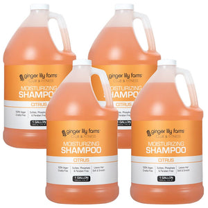 Ginger Lily Farms Champú Club Fitness en botella, cabello suave y brillante.