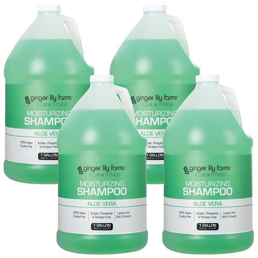 Ginger Lily Farms Club y Fitness Champú: botella de recarga 1 galón para uso comercial.