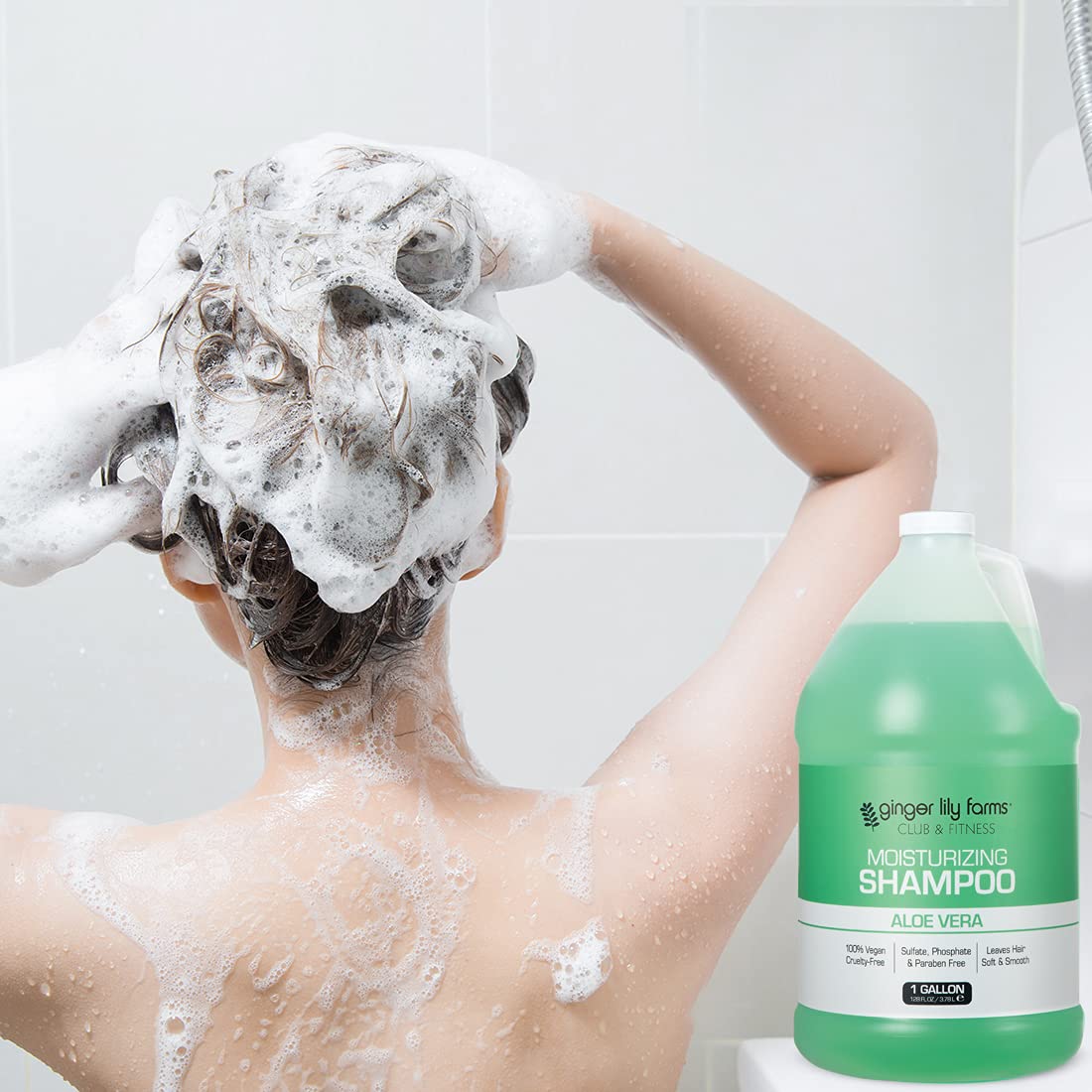 Ginger Lily Farms Club y Fitness Champú: empaque reutilizable y ecológico.