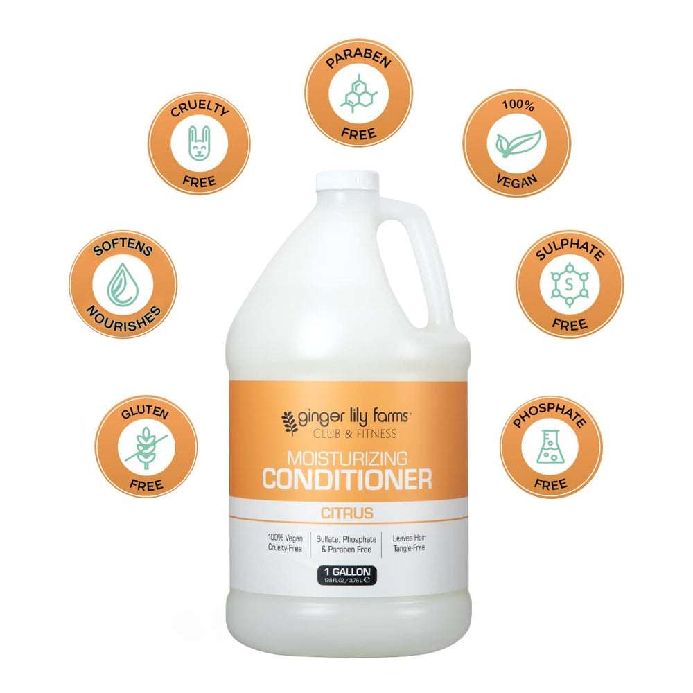 Fragancia cítrica fresca de Ginger Lily Farms Club & Fitness durante el lavado