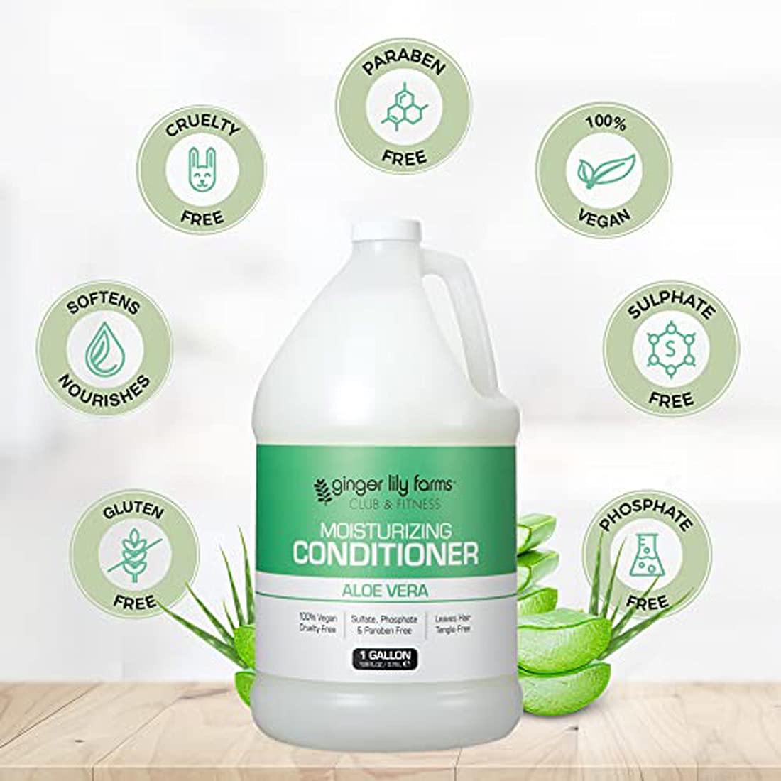 Ginger Lily Farms Club & Fitness recarga de 1 galón para dispensadores.